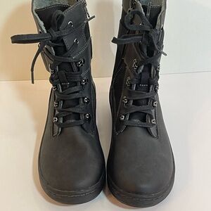 JBU by Jambu Stevie Womens Boots Size 6 Black, Water Resistant Combat Boots EUC